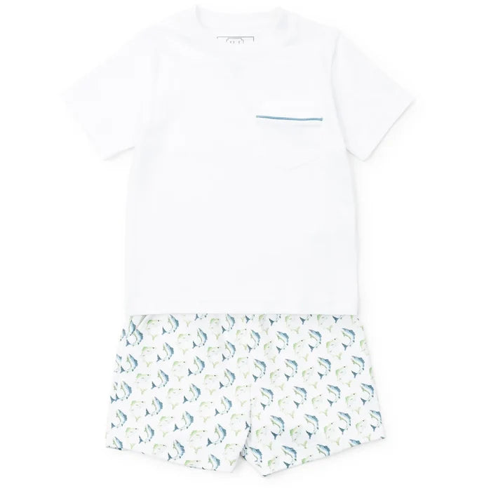 Lila and Hayes - Walker Short Set - Jumping Trout