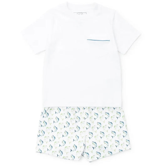 Lila and Hayes - Walker Short Set - Jumping Trout