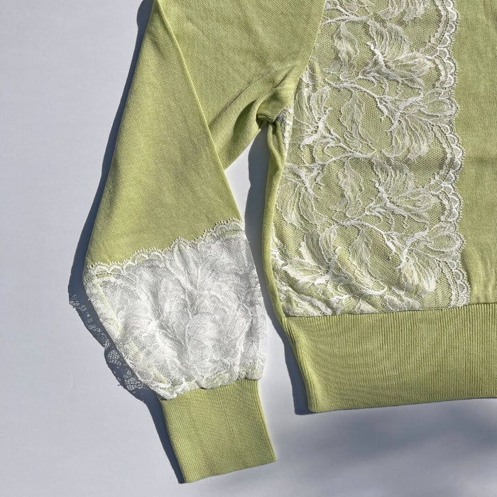 Lila Honey Knit Cardigan | Lime Green