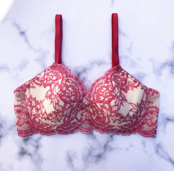 Lilac 3/4 Cup Underwire Bra | Berry