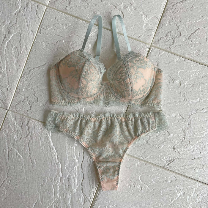 Lilac 3/4 Cup Underwire Bra | Mint Blue