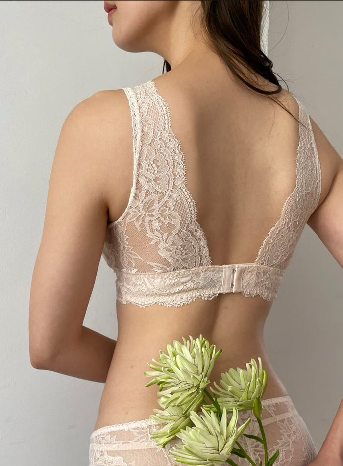 Lilac Long Bralette | Vanilla