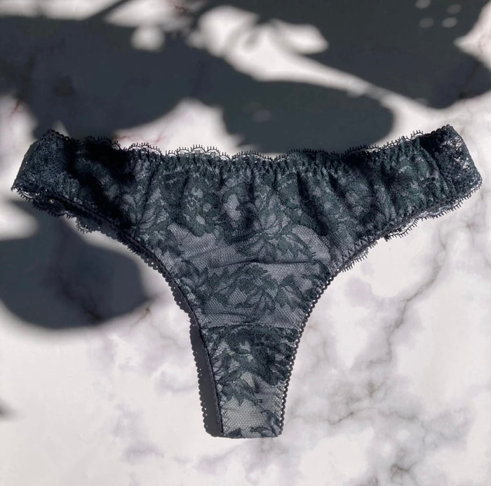 Lilac Thong | Forest Green