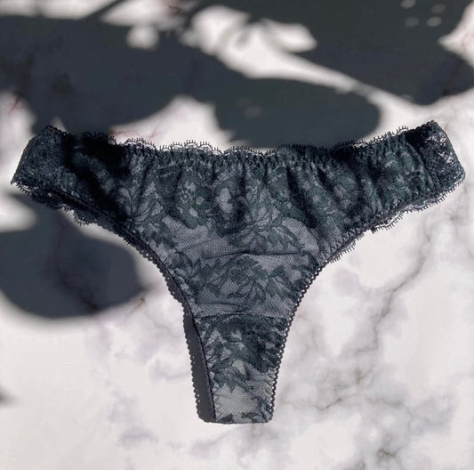Lilac Thong | Forest Green
