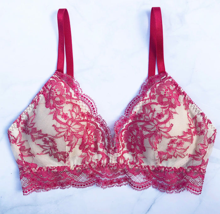 Lilac Triangle Bralette | Berry
