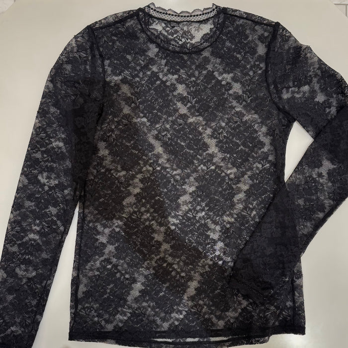 Viola Lace Tops | Black