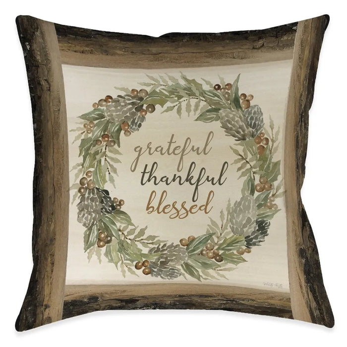 Lodge Harvest Grateful Indoor Decorative Pillow