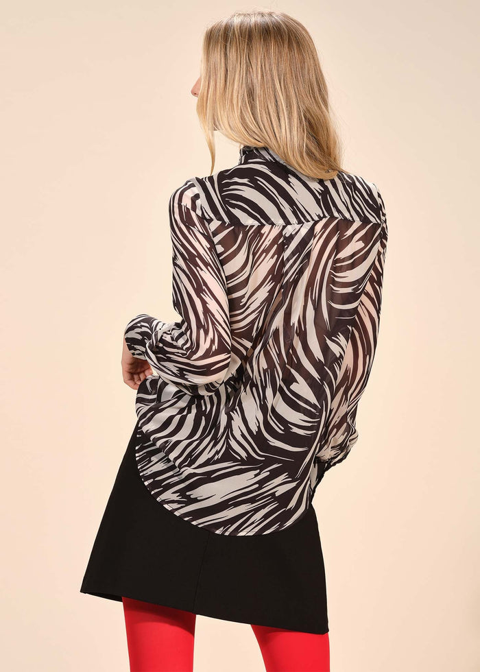 Long Sleeve Bow Blouse