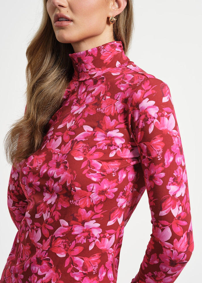 Long Sleeve Layering Mock Neck Top