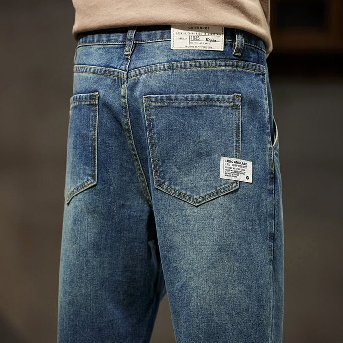 Loose Fit Streetwear Jeans - AntoniosClothing - Light Blue