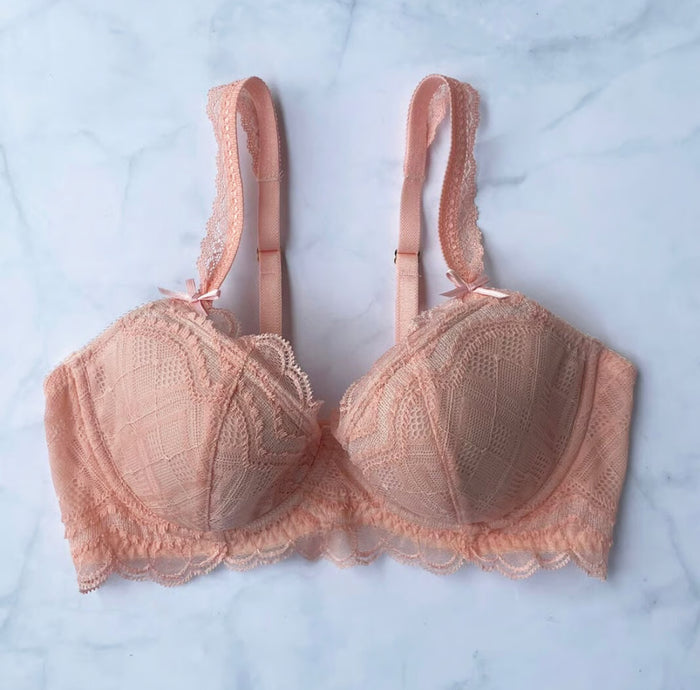 Love 3/4 Cup Underwire Bra | Coral Pink