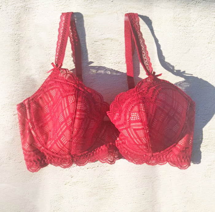 Love 3/4 Cup Underwire Bra | Red