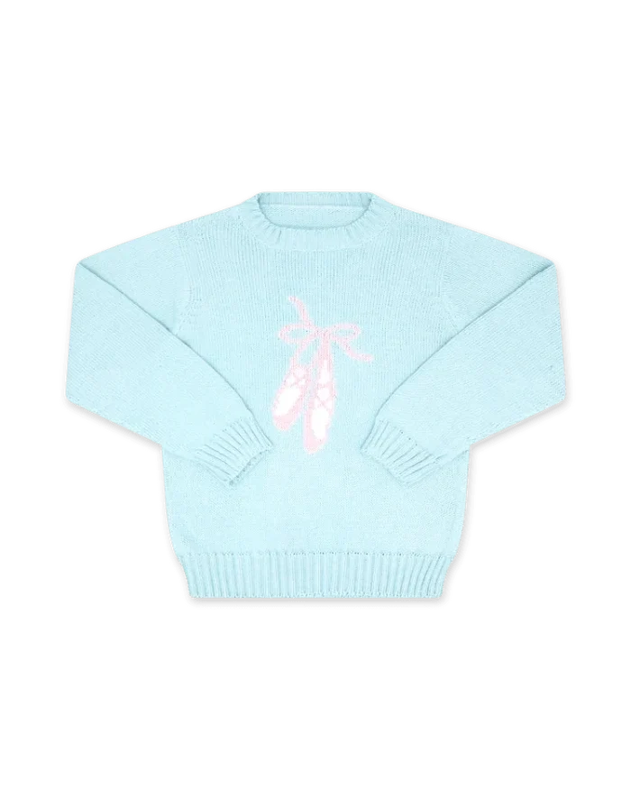 Lullaby Set - Cozy Up Sweater - Bluffton Blue Ballet Slipper