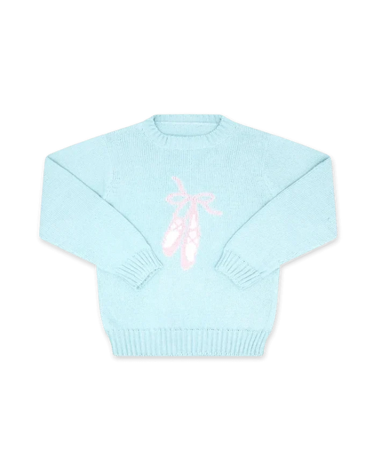 Lullaby Set - Cozy Up Sweater - Bluffton Blue Ballet Slipper