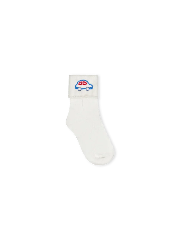 Lullaby Set - Fallon Fold Over Socks - Car