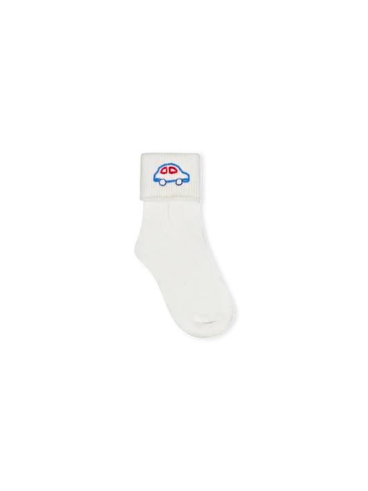 Lullaby Set - Fallon Fold Over Socks - Car