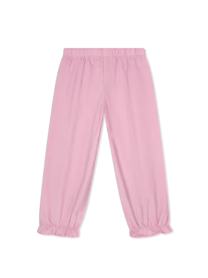 Lullaby Set - Gloria Gathered Pant - Light Pink High Point Corduroy