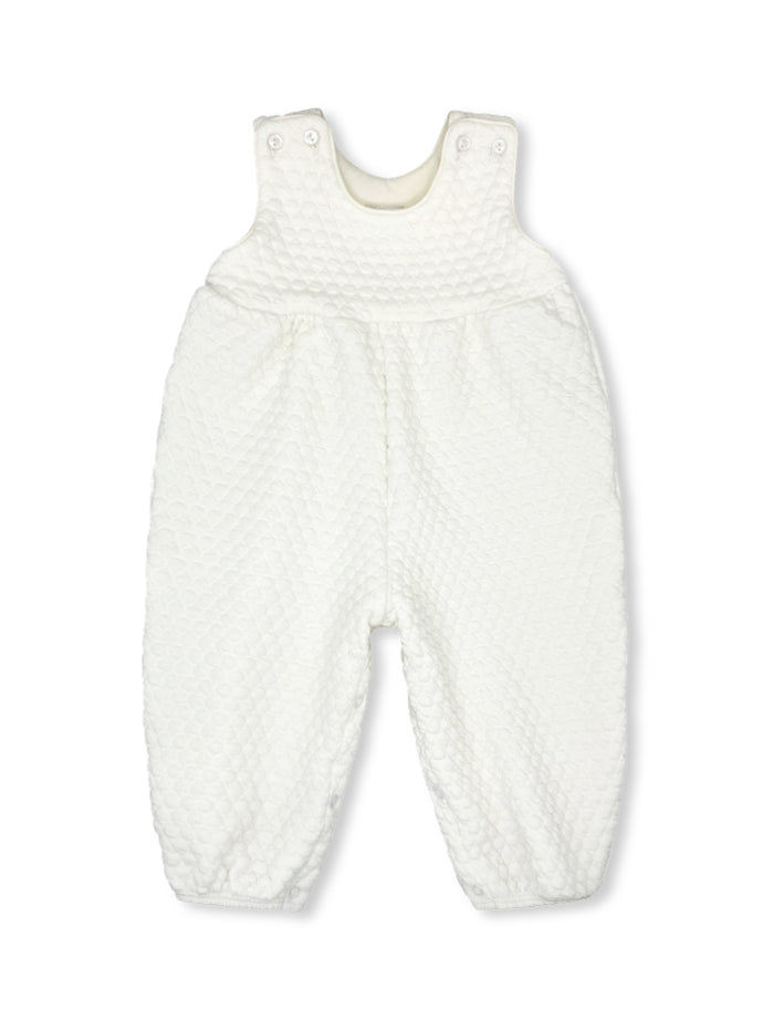 Lullaby Set - Riley Romper - White Quilted