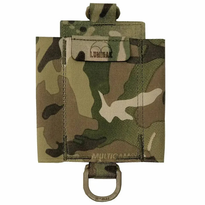 Luminae Compass Pouch Multicam with a secure flap closure, offering compact storage for navigation tools. Ideal for tactical and outdoor applications.  from  John Bull Clothing