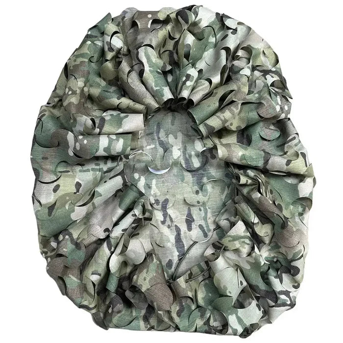 Close-up of Luminae Daysack Scrim Cover MTP laid flat, highlighting its durable Cordura material and multi-terrain camouflage pattern.  from  John Bull Clothing