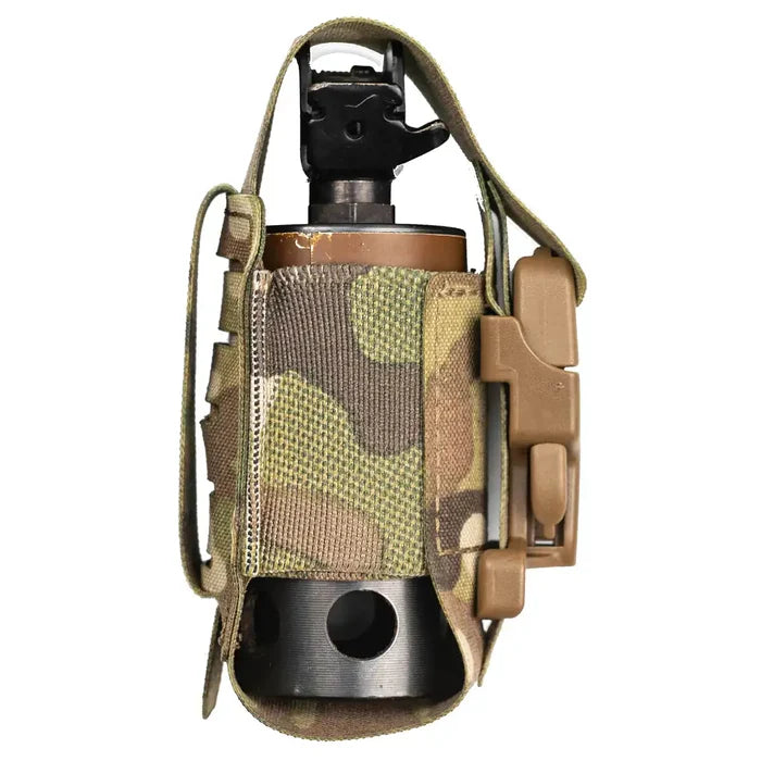 Tactical grenade launcher with Multicam pouch for weapon accessories  from  John Bull Clothing