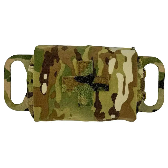 Multicam medical pouch with cross patch for first aid  from  John Bull Clothing