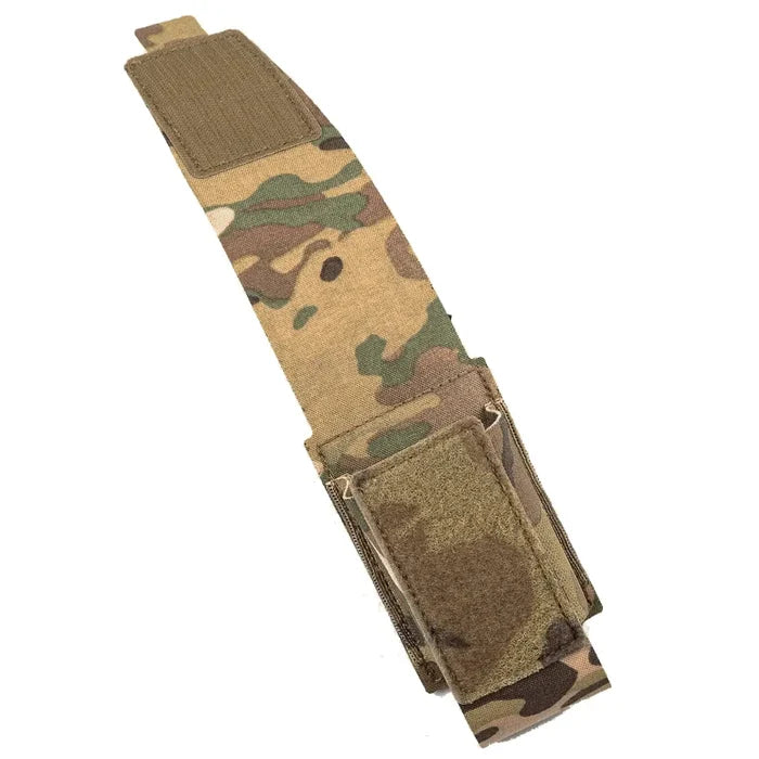 Multicam camouflage grenade pouch made of durable Cordura material with Velcro and zipper closures, designed for tactical weapon care accessories - SKU: JB1296