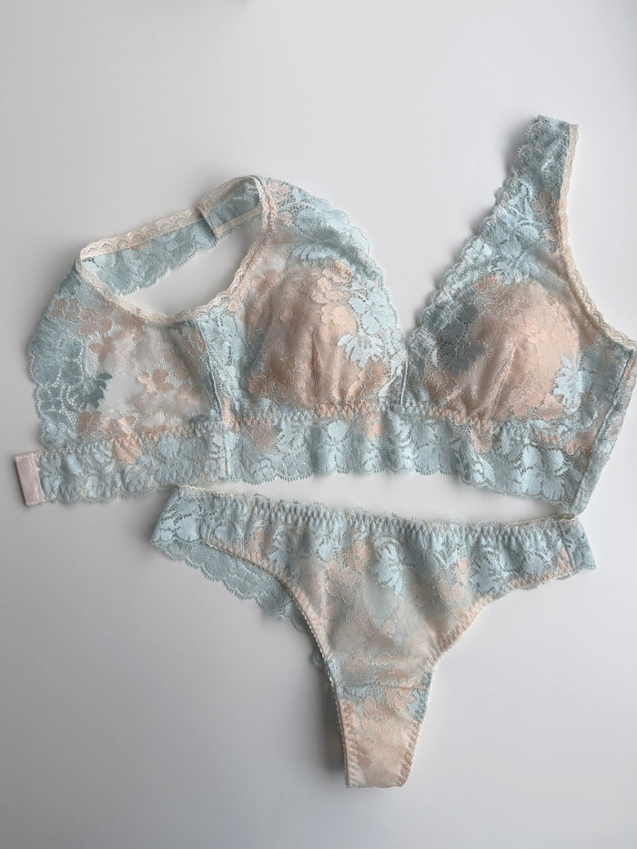 Lupin Long Bralette | Blue