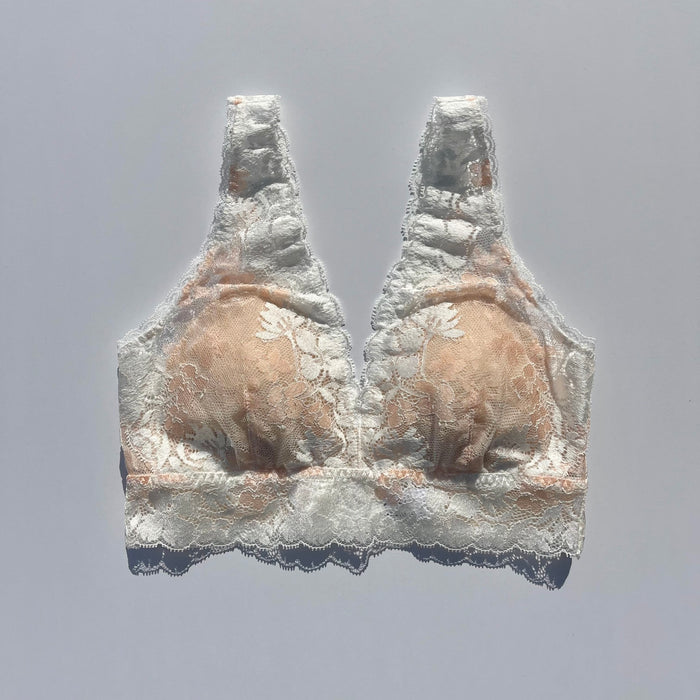Lupin Long Bralette | White