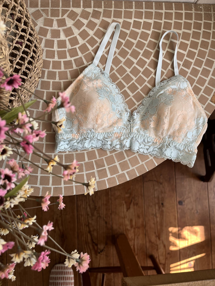 Lupin Triangle Bralette | Blue