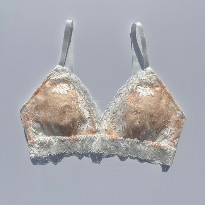 Lupin Triangle Bralette | White