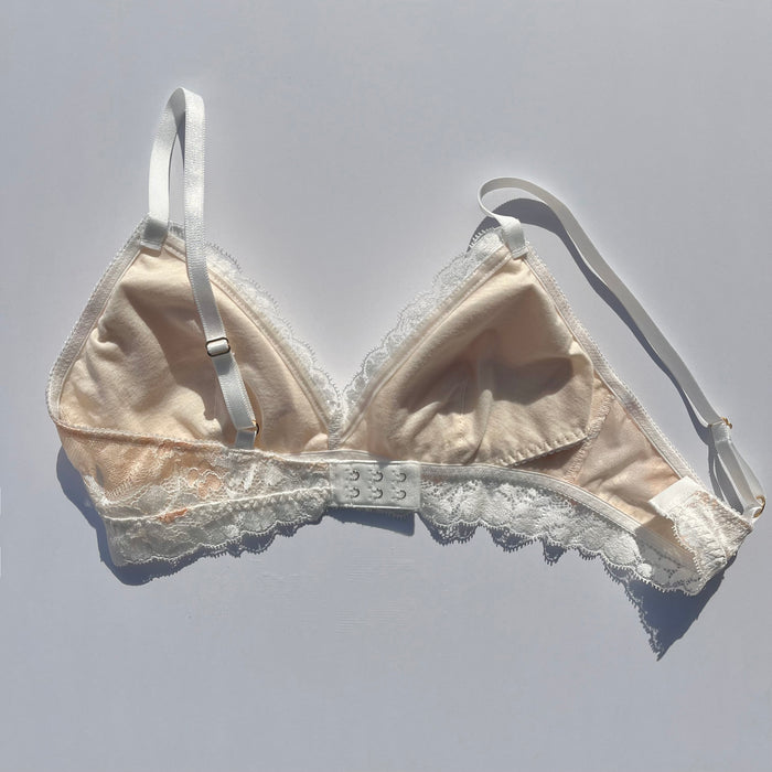 Lupin Triangle Bralette | White