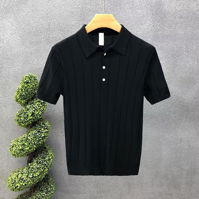 LUX Elastic T-Shirt - AntoniosClothing - Black