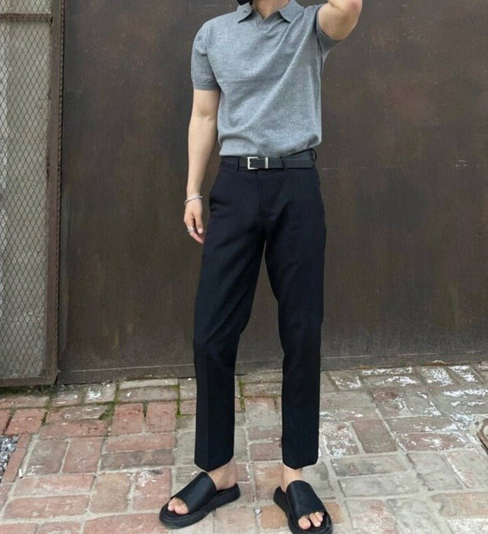 LUX Polo T-shirt - AntoniosClothing - Grey