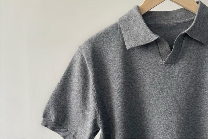LUX Polo T-shirt - AntoniosClothing - Grey