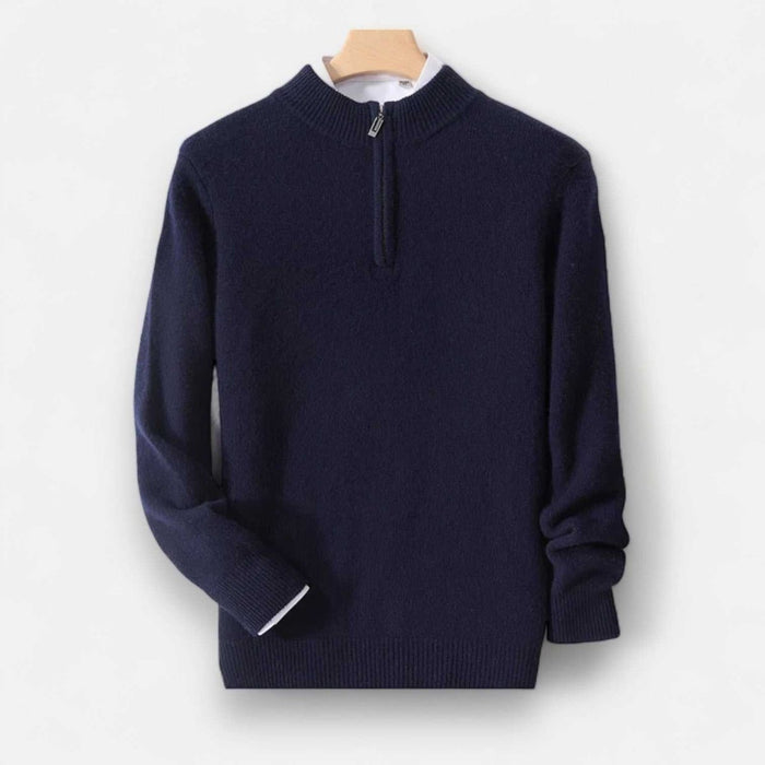 Luxury wool casual sweater - AntoniosClothing - Gray