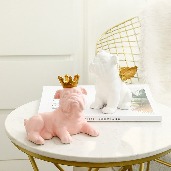 Macaroons Bulldog Figurines
