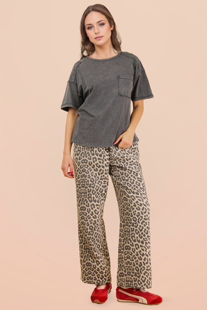 Made To Relax Leopard Drawstring Lounge Pants