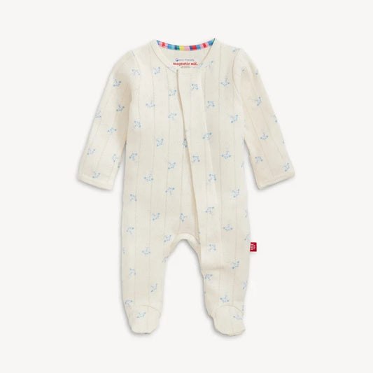 Magnetic Me - Pointelle Footie - Airplane
