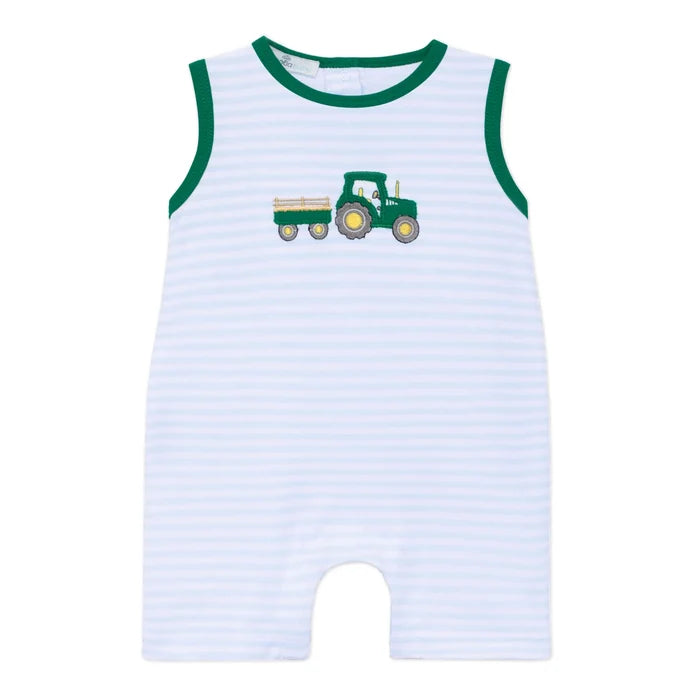 Magnolia Baby - Appliqué Romper - Little Farmer