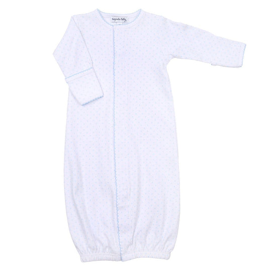 Magnolia Baby - Converter Gown - Mini Dots Blue