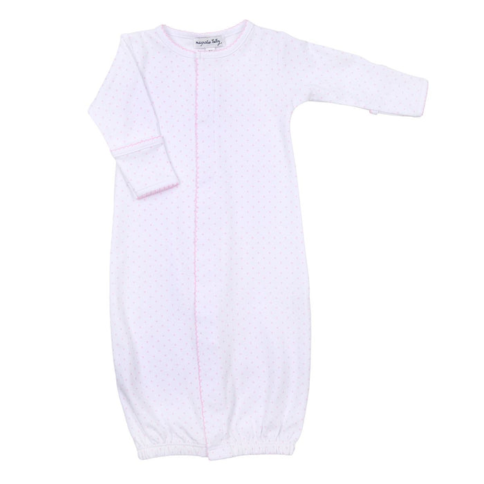 Magnolia Baby - Converter Gown - Mini Dots Pink
