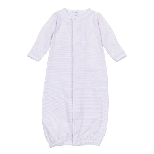 Magnolia Baby - Converter Gown - Mini Stripes Pink