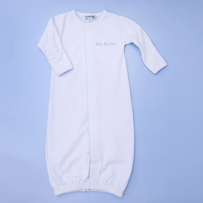 Magnolia Baby - Embroidered Converter Gown - Little Brother