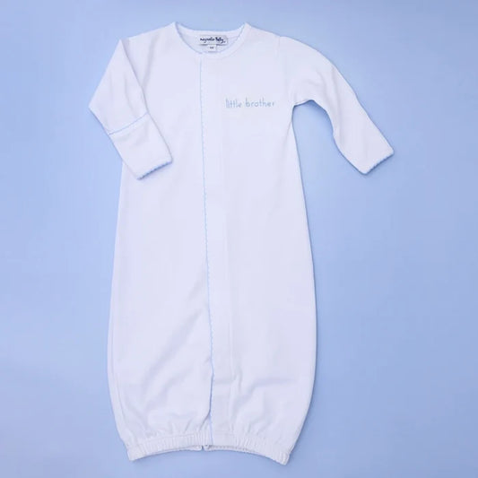 Magnolia Baby - Embroidered Converter Gown - Little Brother