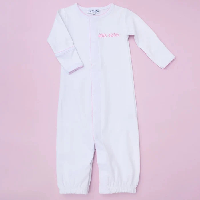 Magnolia Baby - Embroidered Converter Gown - Little Sister