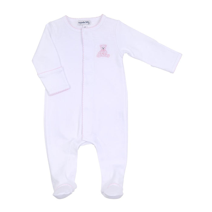 Magnolia Baby - Footie - My Teddy Pink