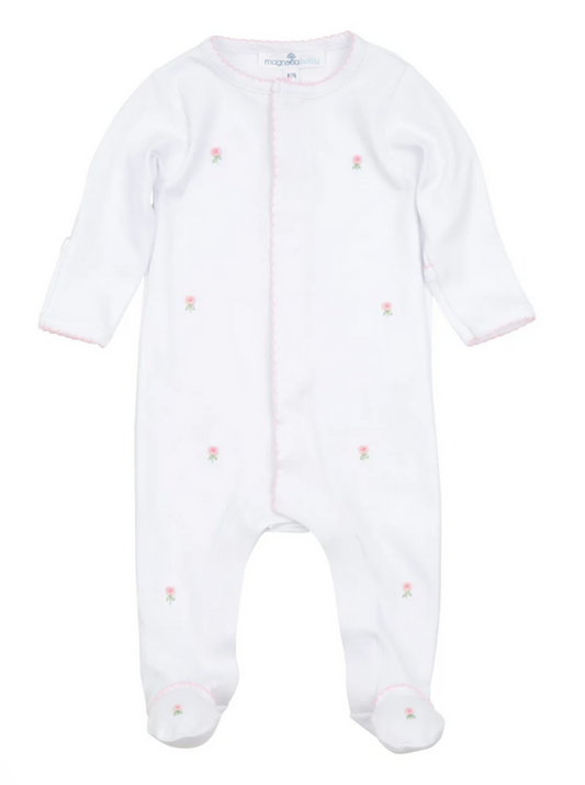 Magnolia Baby - Footie - Pink Scattered