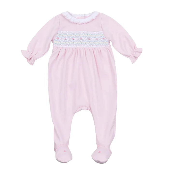 Magnolia Baby - Junie’s Classics Smocked Ruffle Footie