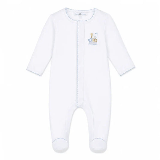 Magnolia Baby - Noah's Ark Footie - Blue